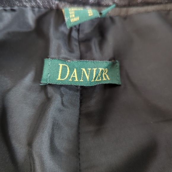 Vintage Danier Black Leather High Rise Bootcut Pants - Picture 2 of 12